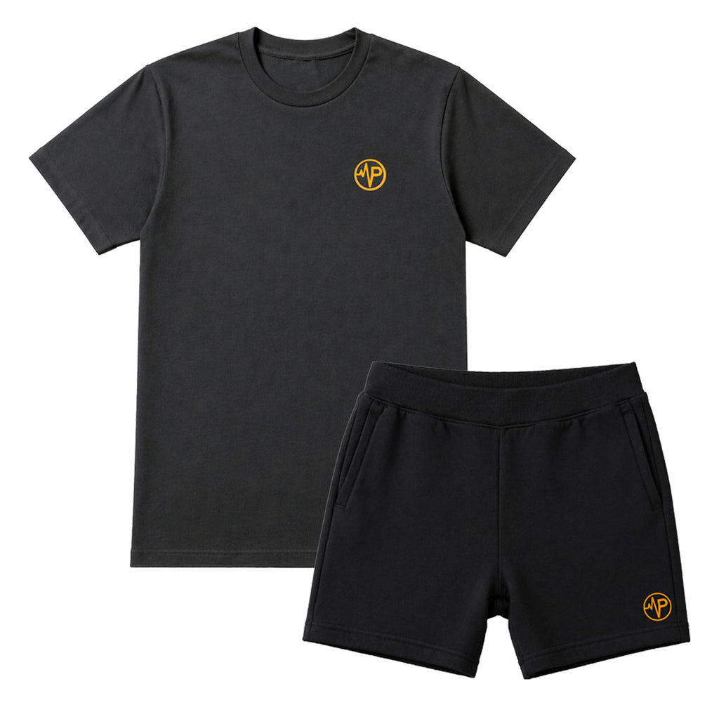 【静電気が出にくい天然コットン100%】リカバリーウェア上下セット（半袖Tシャツ・ハーフパンツ）